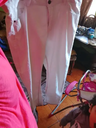 Pantalón blanco casual - miniatura 2
