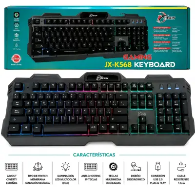 Teclado gaming Jexin JX-K568 - miniatura 1