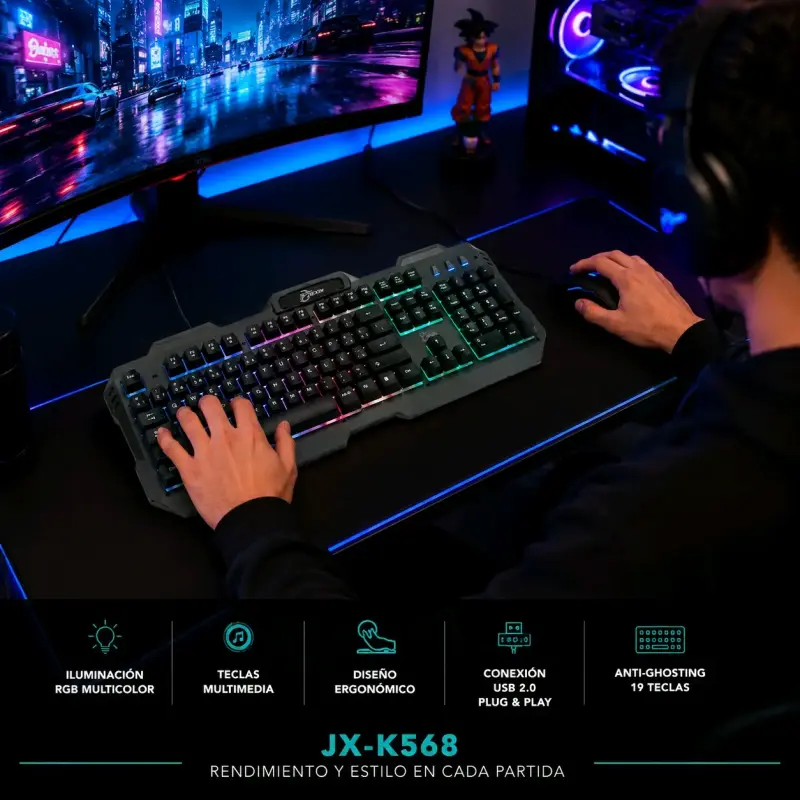 Teclado gaming Jexin JX-K568 - 2