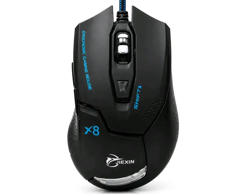 Mouse gaming Jiexin X8 con luces - 2