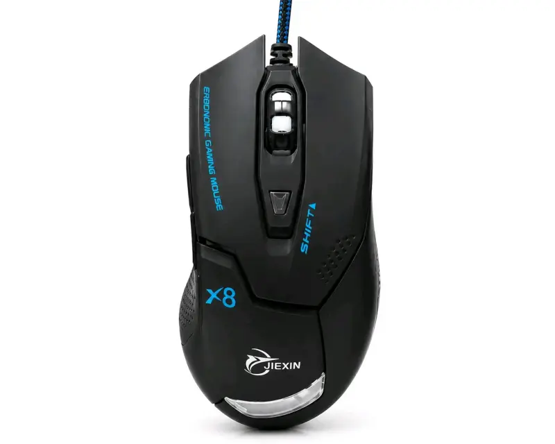 Mouse gaming Jiexin X8 con luces - 3