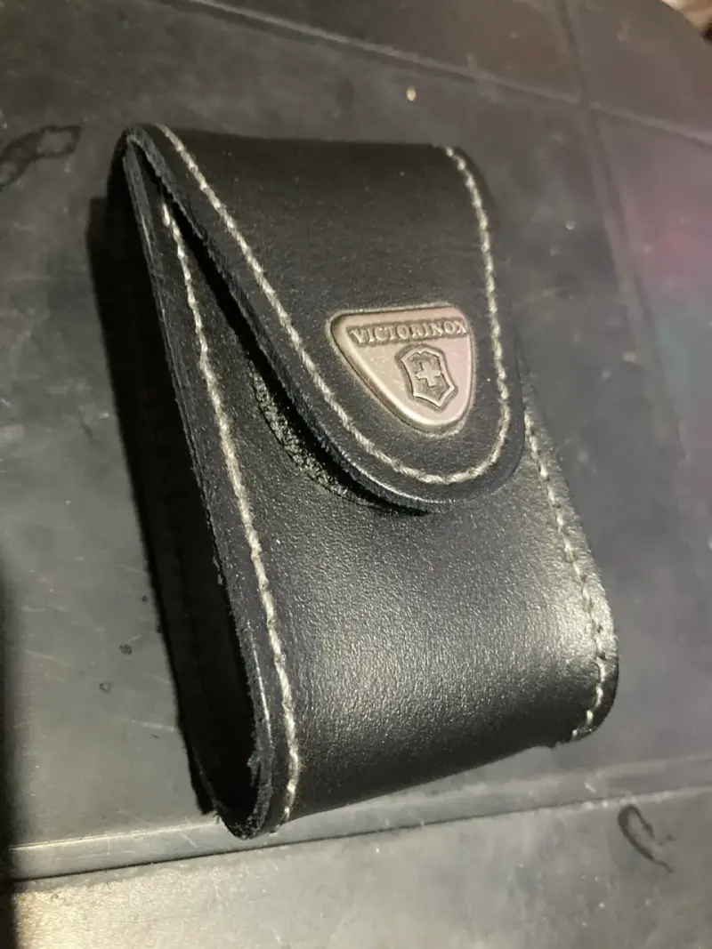 Navaja Suiza multiusos roja + Estuche Cuero - 5