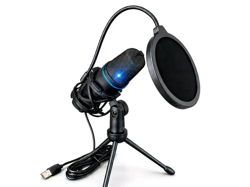 Micrófono gaming RGB USB yanmai - 3