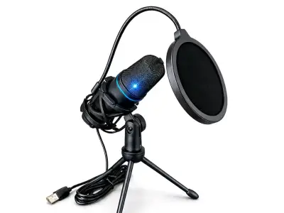 Micrófono gaming RGB USB yanmai - miniatura 3