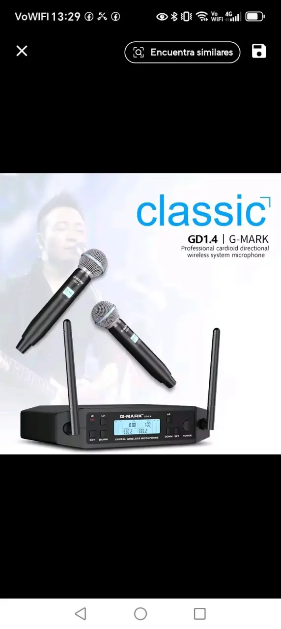 Micrófono inalámbrico G-MARK GD1.4 - 1