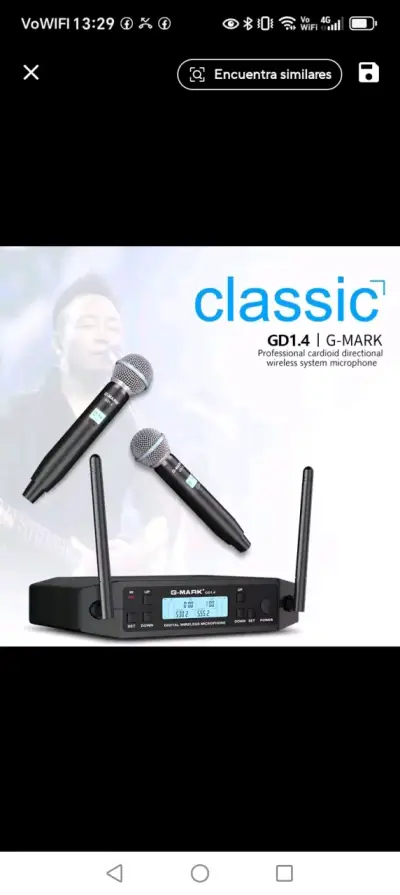 Micrófono inalámbrico G-MARK GD1.4 - miniatura 1