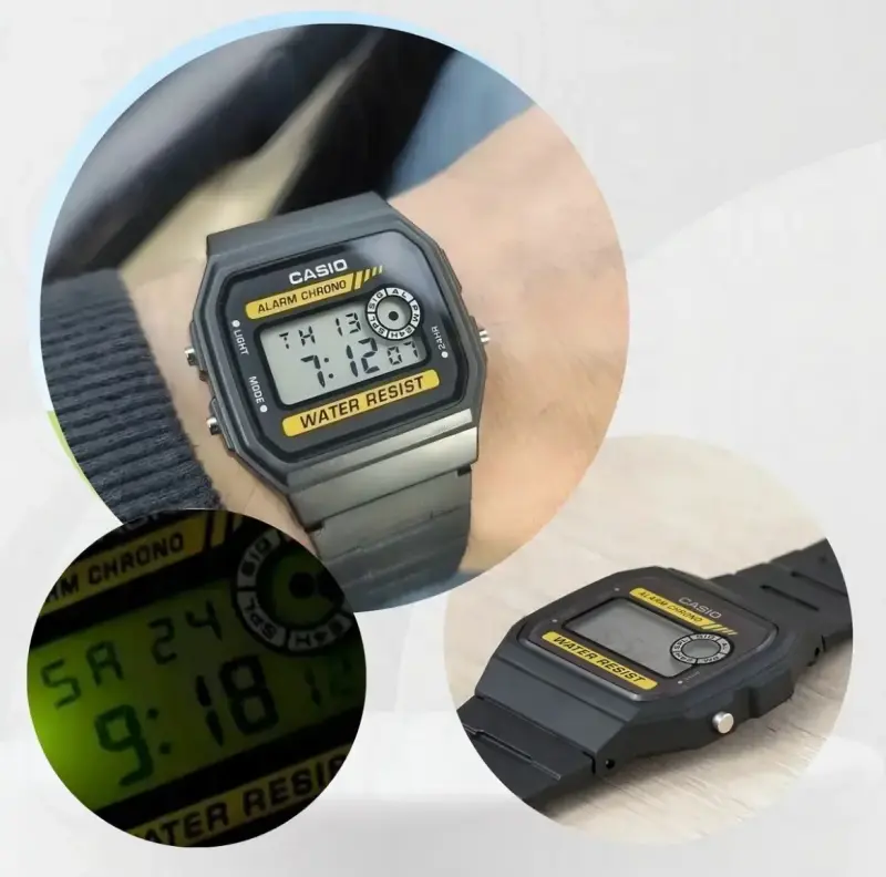 Reloj Casio Hombre Modelo F-94wa-9dg Correa Resina - 3