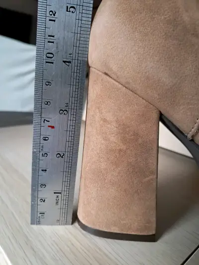 Botas Pollini  de tacón tabaco, 100% cuero - miniatura 2