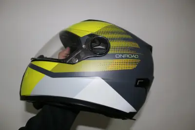 Casco Acerbis ONROAD color gris y amarillo - miniatura 1