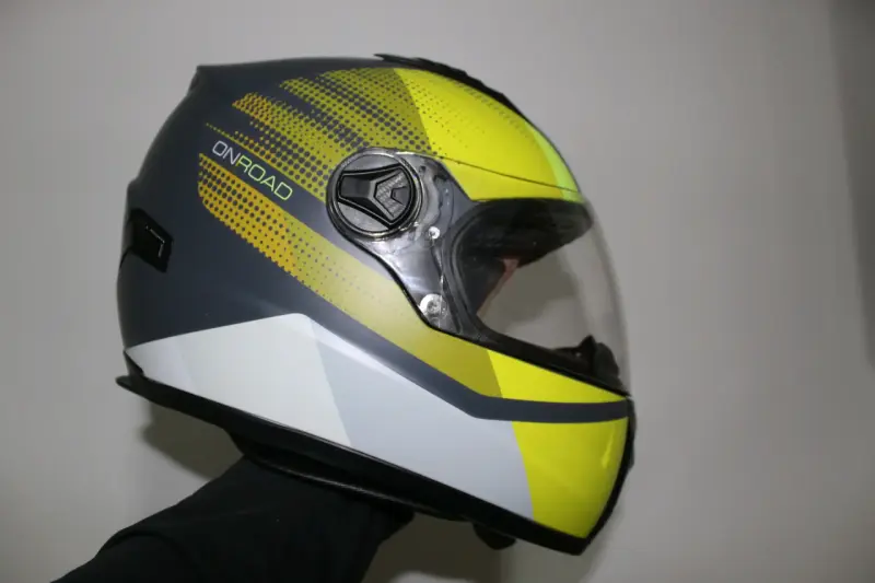 Casco Acerbis ONROAD color gris y amarillo - 2