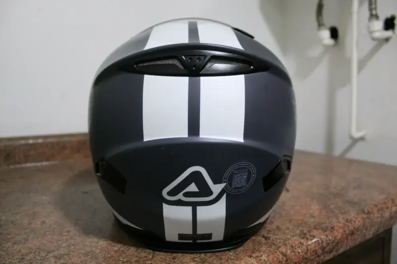 Casco Acerbis ONROAD color gris y amarillo - 4