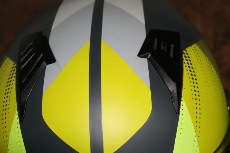 Casco Acerbis ONROAD color gris y amarillo - 6