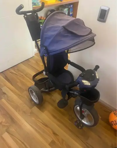 Triciclo Bebeglo infantil con capota - miniatura 1