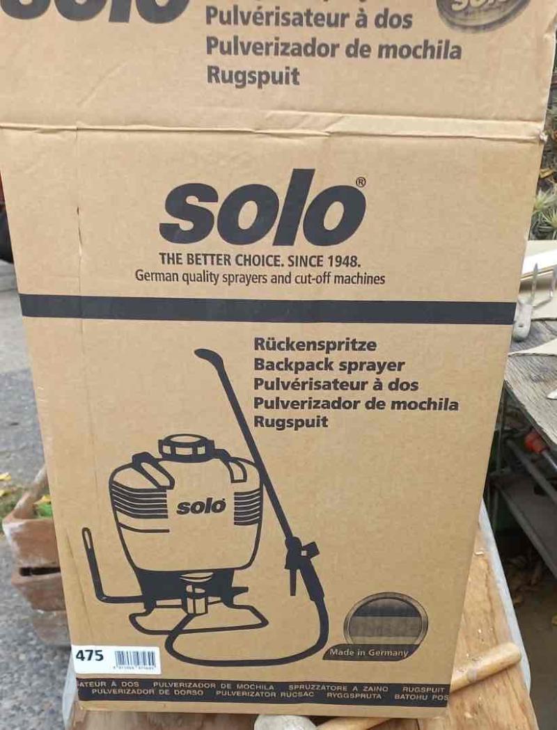 Pulverizador mochila Solo 475- 15L / Nuevo - 2