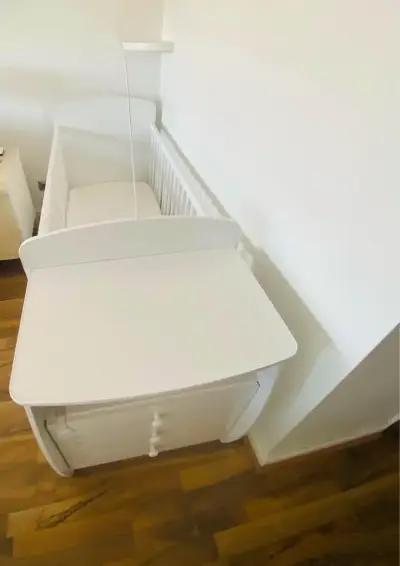 Cuna KidsCool Bambini Blanco + colchón + cubre col - miniatura 4