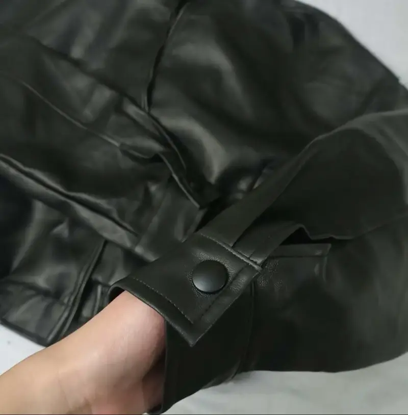 Chaqueta de cuero negra - 3
