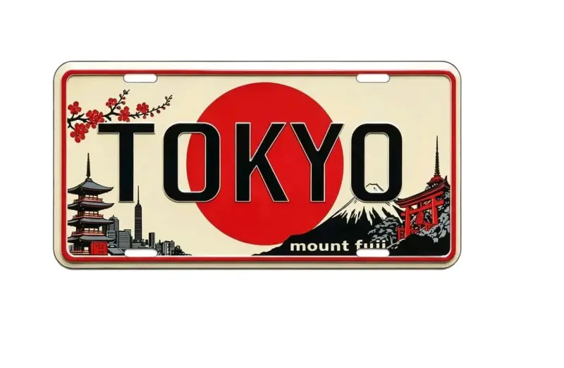 Placa decorativa Tokyo - 1