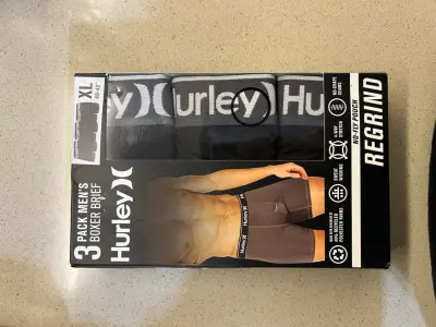 Pack de 3 bóxer Hurley para hombre M y Xl - miniatura 1