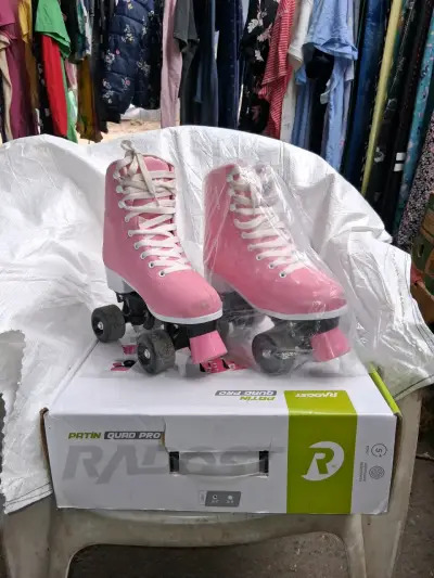 Patines rosados Quad Pro - miniatura 1