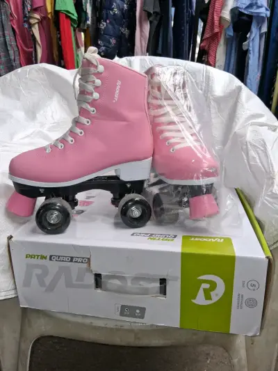 Patines rosados Quad Pro - miniatura 3