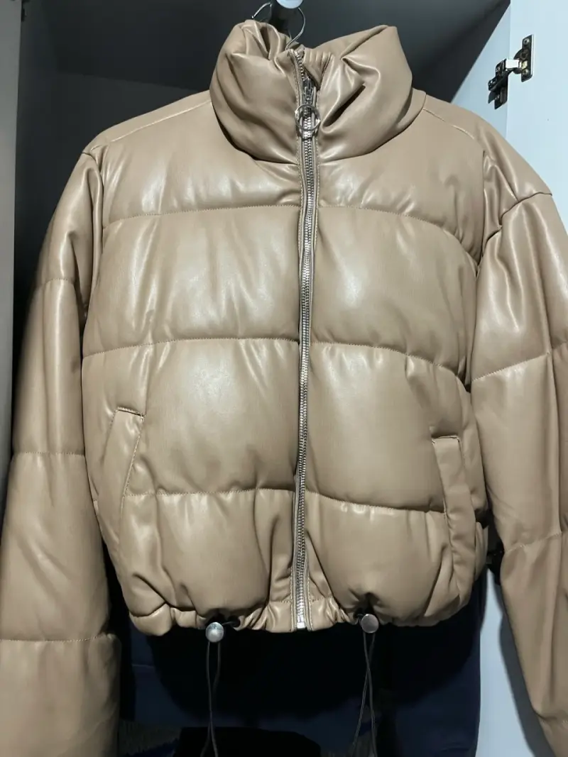 Chaqueta acolchada beige - 2