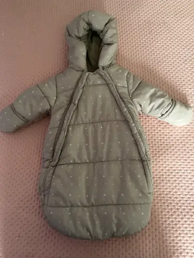 Saco de dormir para bebé gris - miniatura 1