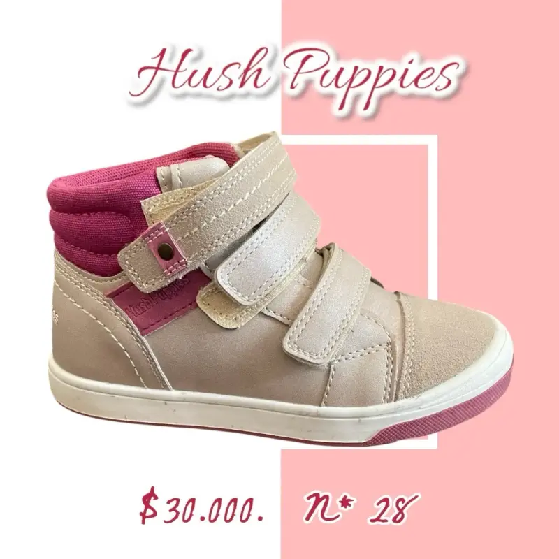 Zapatillas Hush Puppies Beige y Rosado