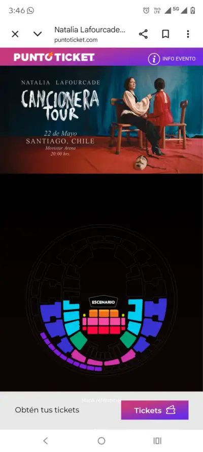 Venta de entrada Natalia Lafourcade - miniatura 2