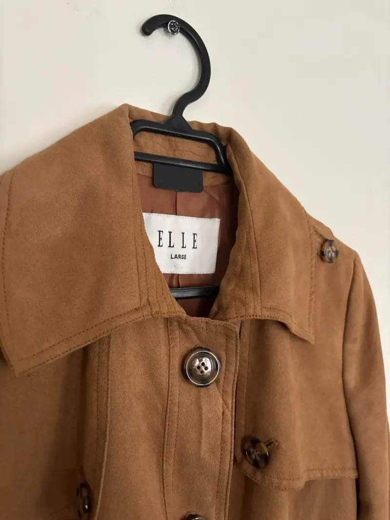 Abrigo camel Elle Large mujer - 2