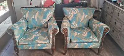 Sillones vintage estampados - miniatura 1