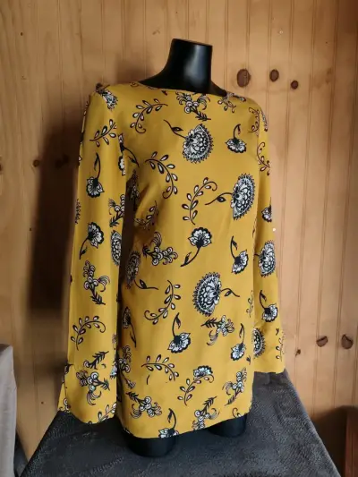 Blusa floral mostaza - miniatura 3