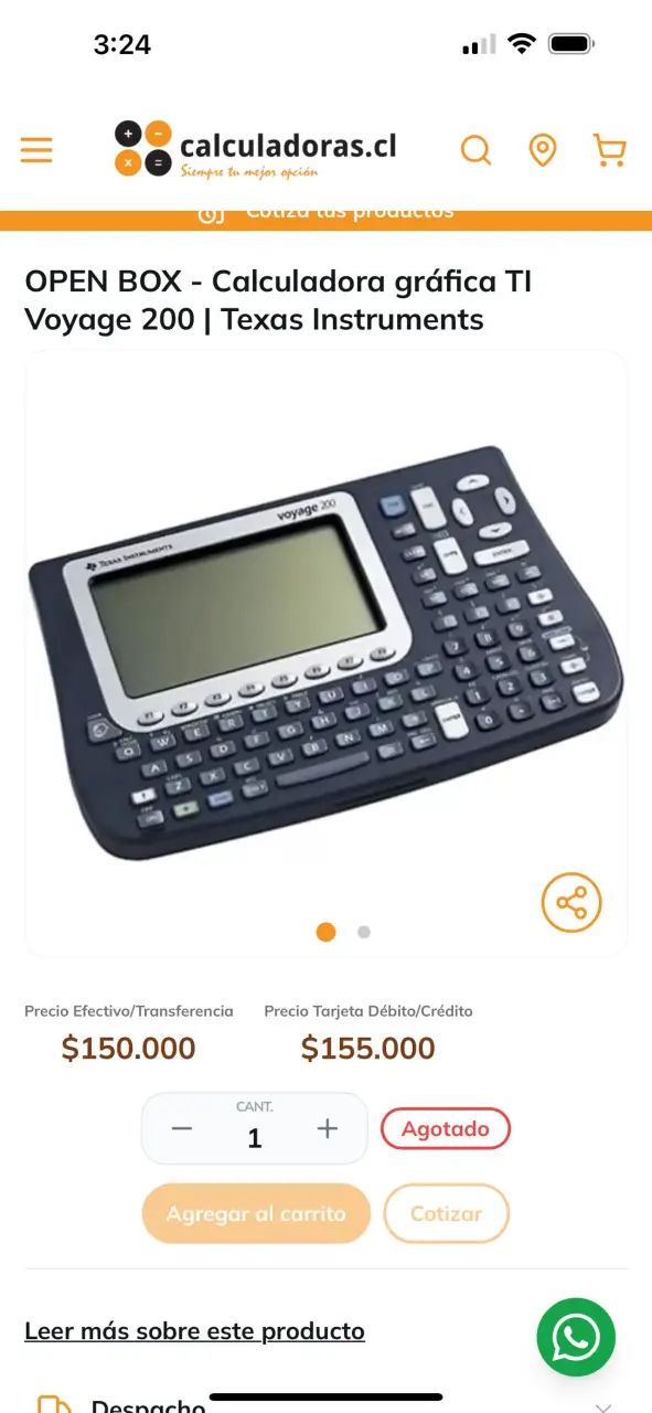 Calculadora gráfica TI-Voyage 200 - 3