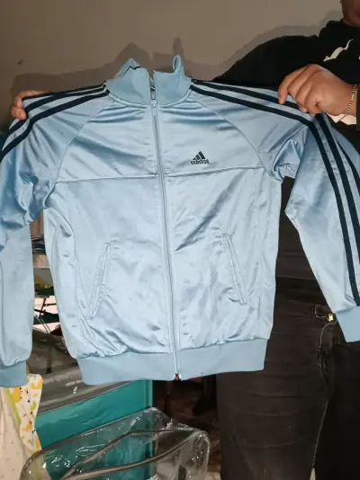 Chaqueta deportiva azul adidas - miniatura 1