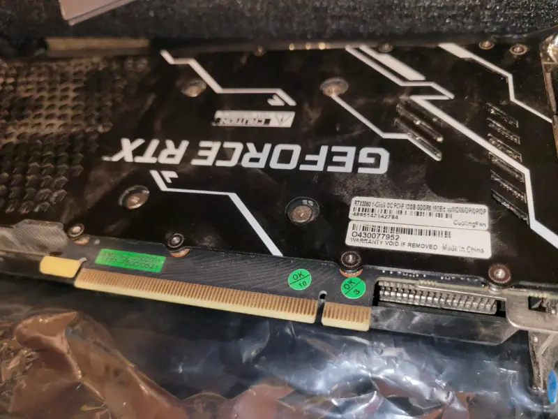 RTX 3060 12GB mala. Para reparar / por piezas. - 2