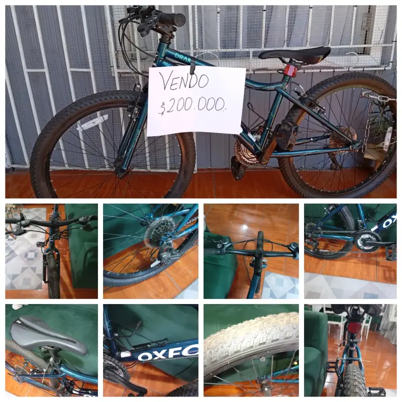 Bicicleta de montaña oxford azul