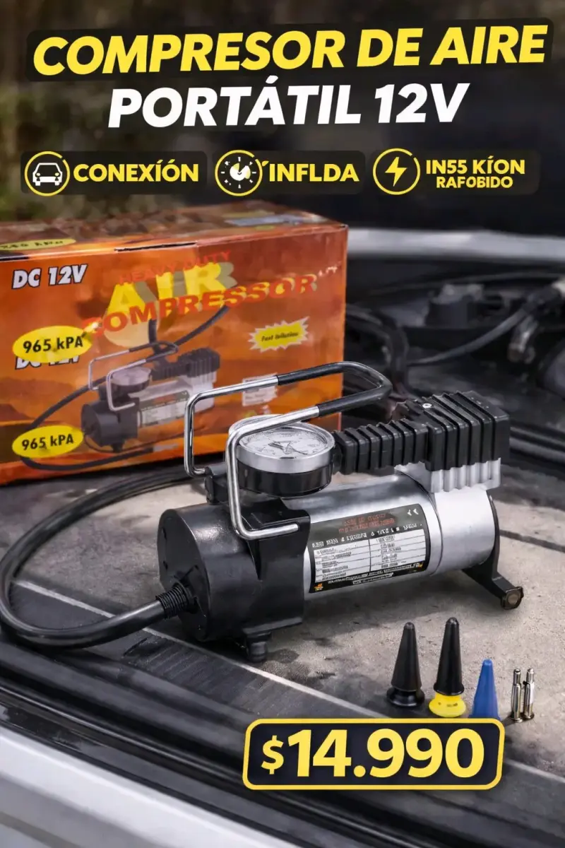 Compresor de aire portátil 12V