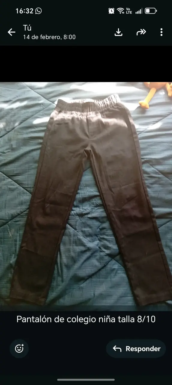 Pantalón escolar niña negro - 1