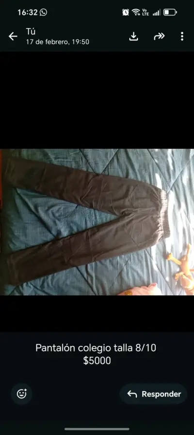 Pantalón escolar niña negro - miniatura 2