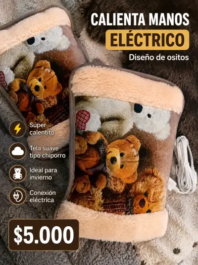 Calienta manos eléctrico ositos - miniatura 1