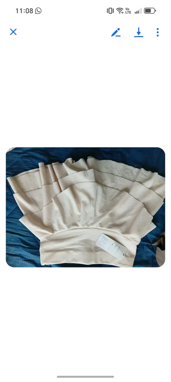 Vestido blanco plisado