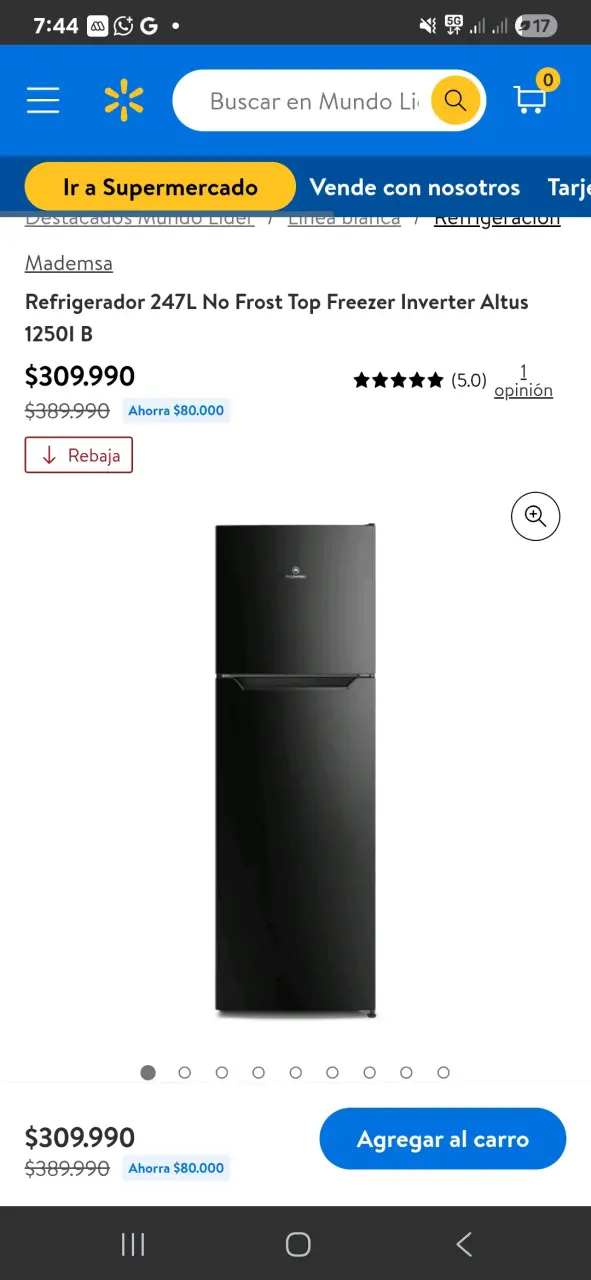 Refrigerador Mademsa negro - 3