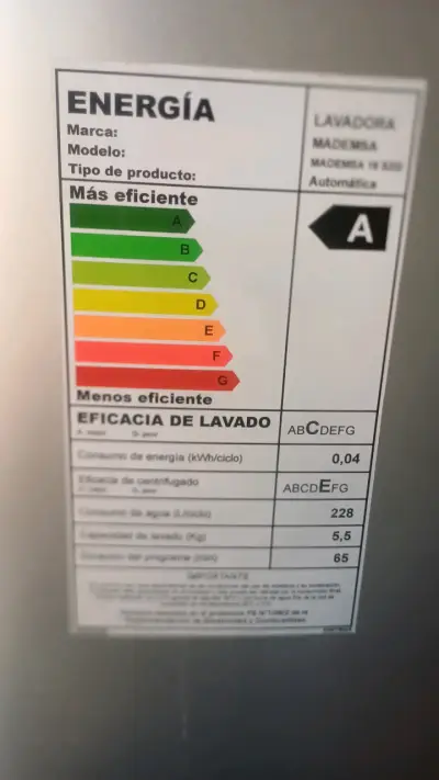 Lavadora automática gris - miniatura 2