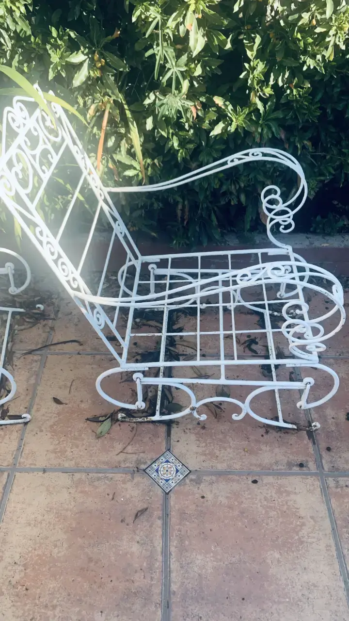 Juego de muebles de jardín metálico - 4
