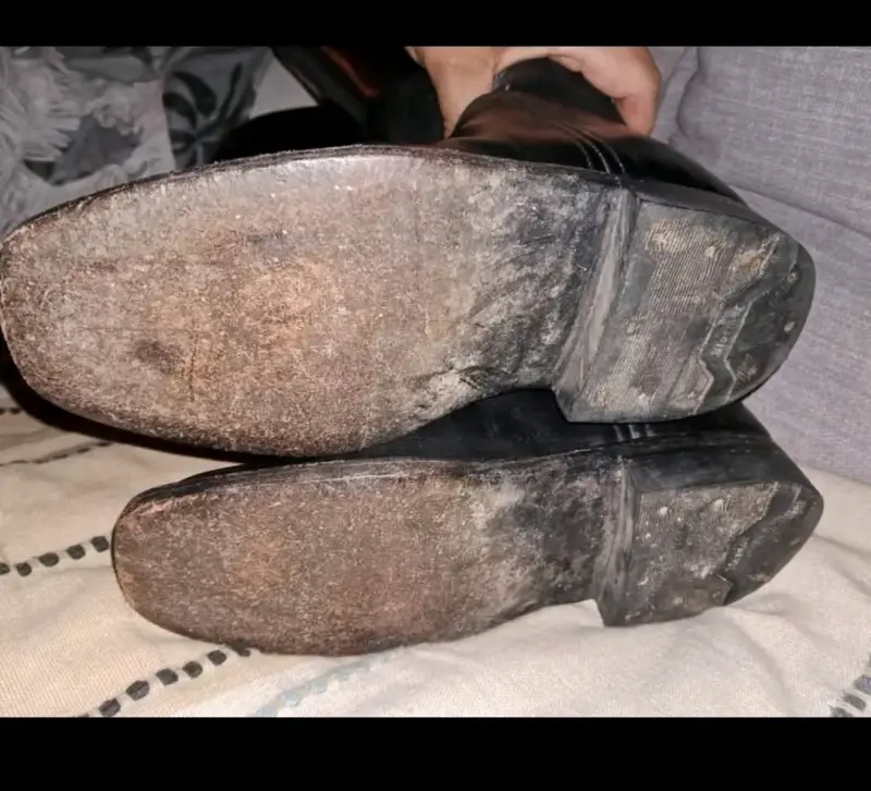 Botas de cuero negras altas - 2