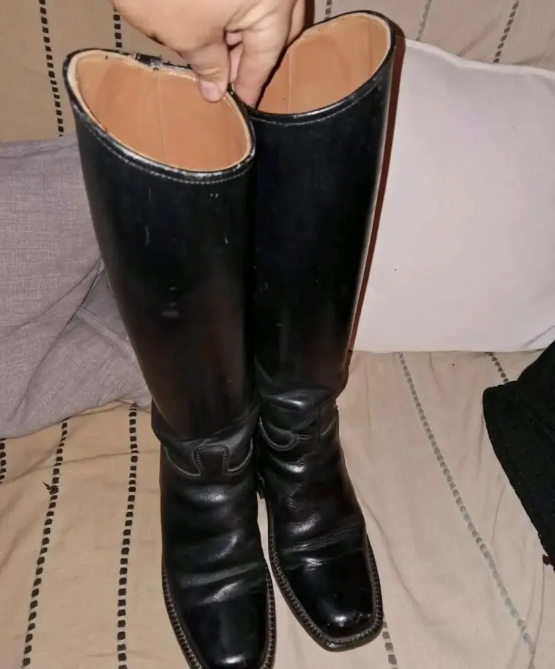 Botas de cuero negras altas - 3