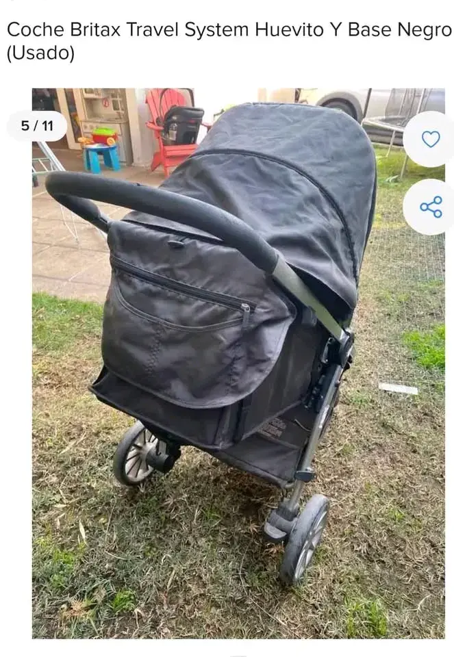 Coche Britax Travel System Negro - 1