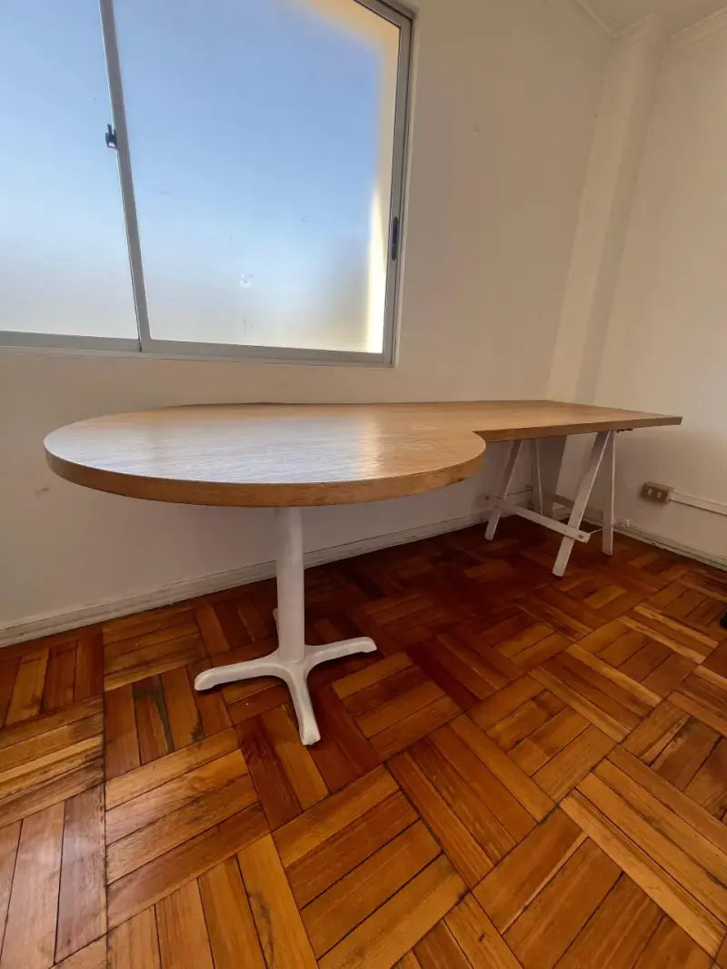 Escritorio de madera grande - 3