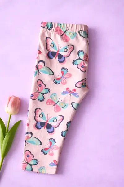 Calza con mariposas para bebé niña - miniatura 3
