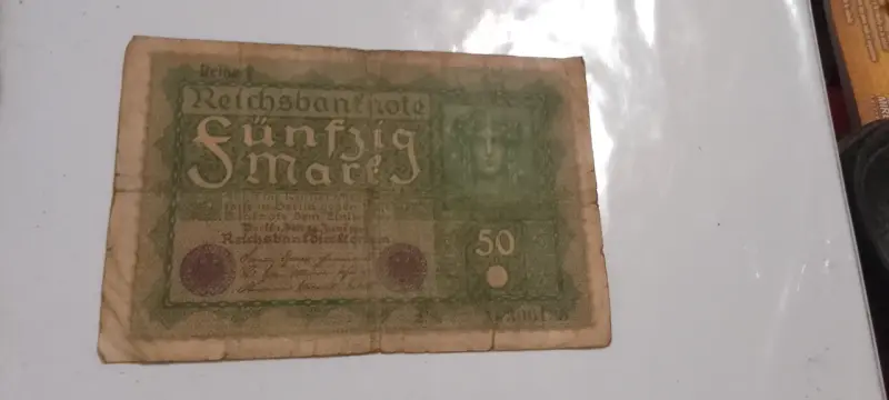 Billete antiguo Alemania 50 mark 1919 - 1
