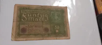 Billete antiguo Alemania 50 mark 1919 - miniatura 1